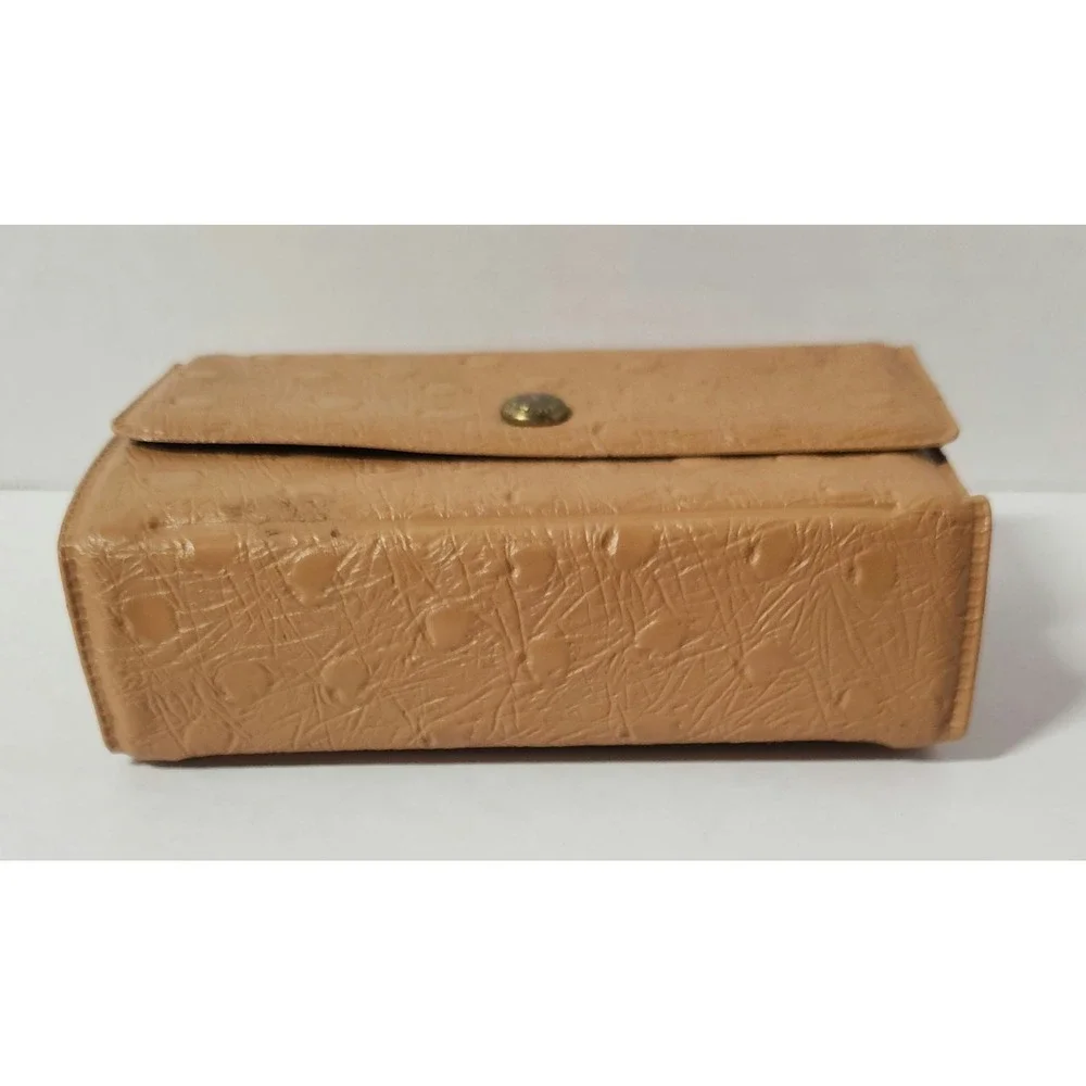 Men's Vintage Vanity Tan Travel Brush‎ Comb Nail File in Case Collectible